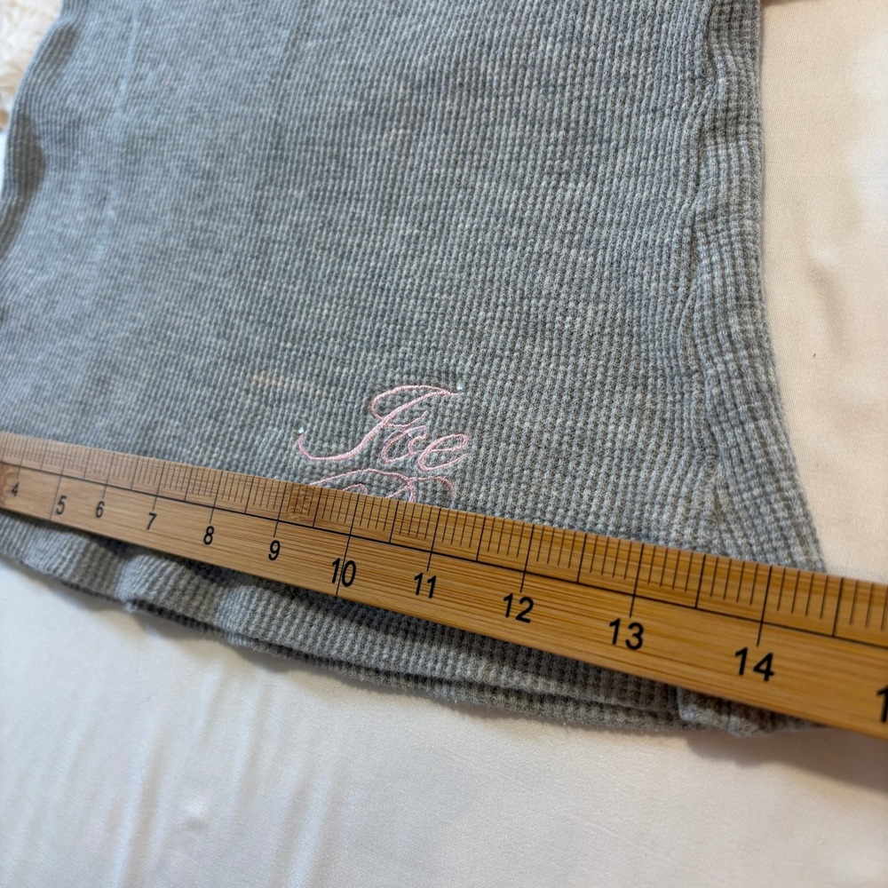Joe Boxer Womens Gray Pink Waffle Knit Bejeweled PJ Tank Size M - Picture 5 of 9
